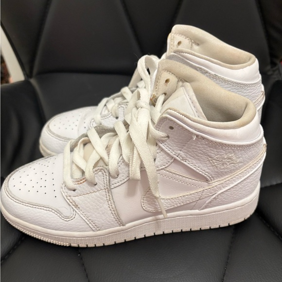 Nike Other - White Nike Boys Air Jordan 1 Mid size 4.5Y